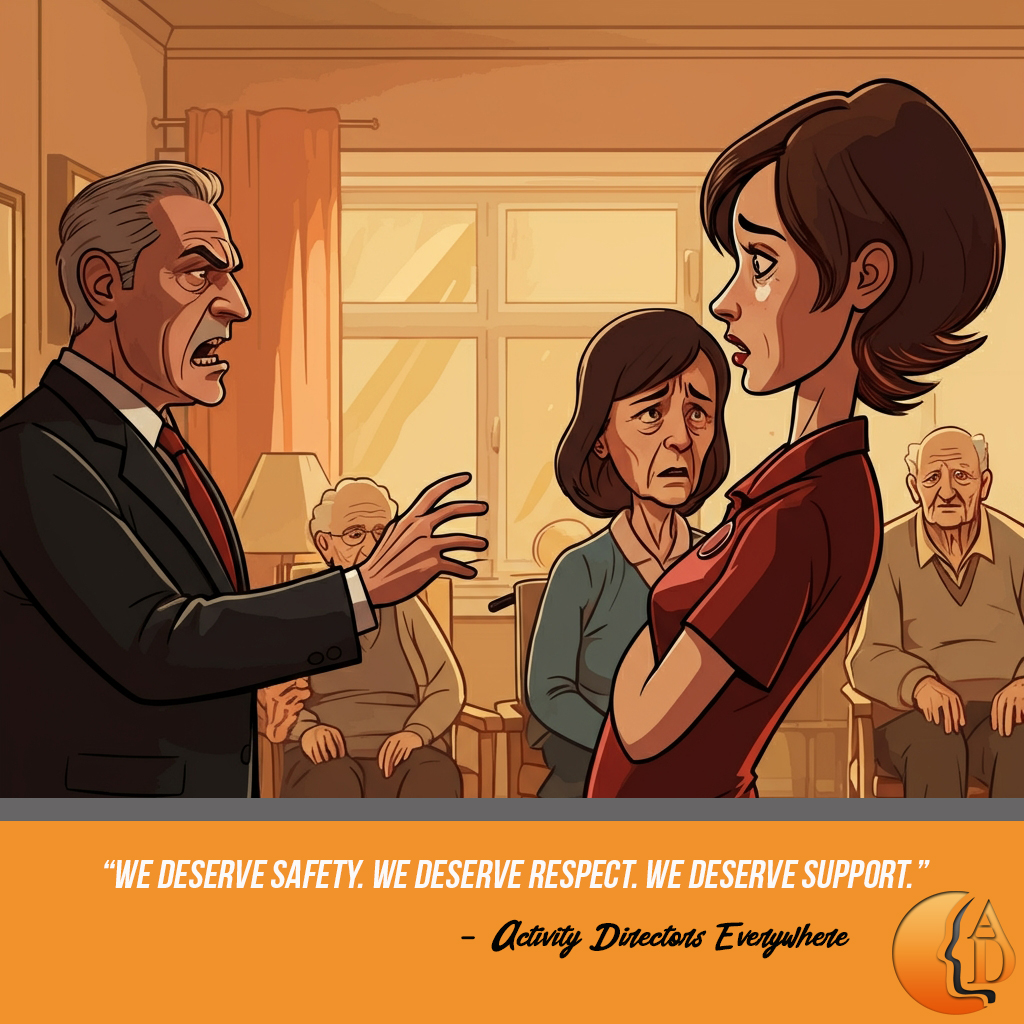 Handling male aggression in long term care.