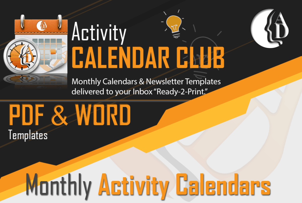 Monthly Calendars, Newsletters, Templates. and Printables