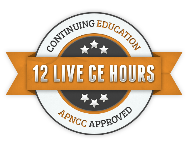 12 Live CE Hour Course