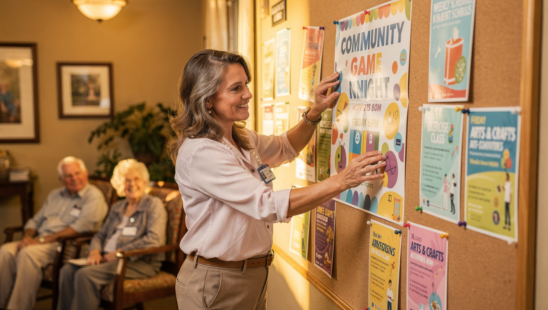 Activity flyer design for senior living events