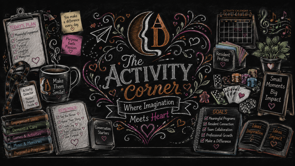 The Activity Corner - ideas for Activity Directors