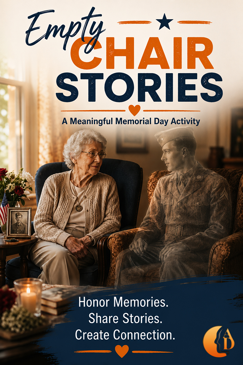 Empty Chair Stories meaningful Memorial Day activity for seniors and senior living