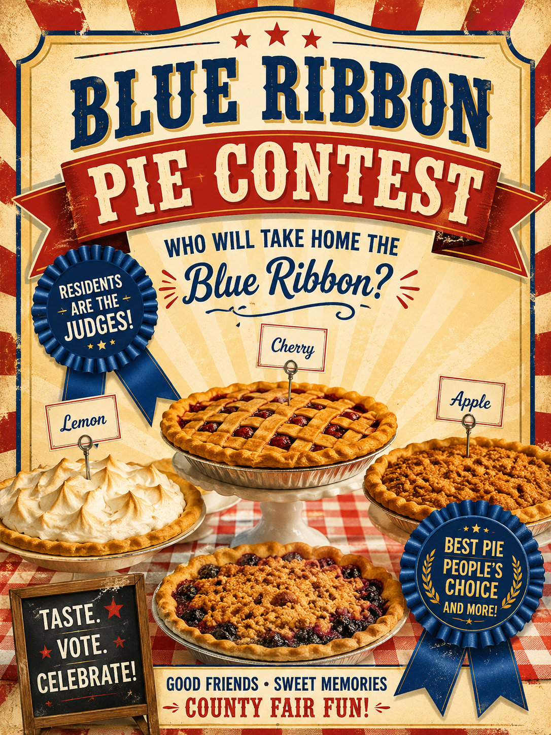 Blue Ribbon Pie Contest