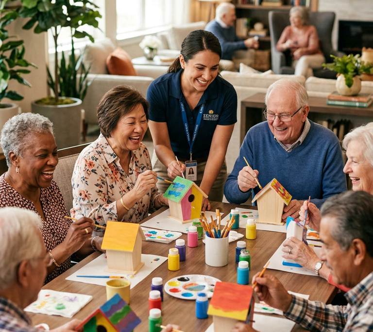 Start working in senior living activities