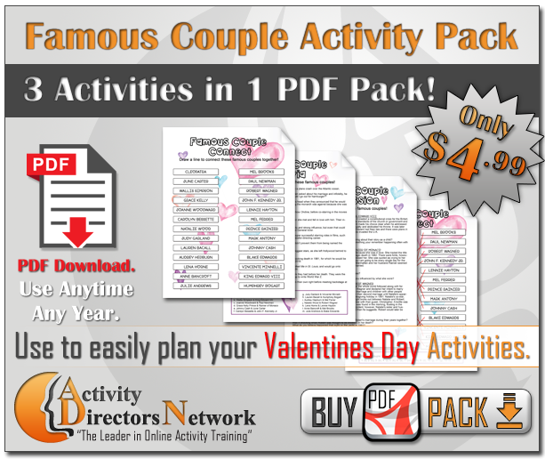 Famous Couple Activity Pack
